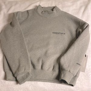 Essential Mock neck pullover hoodie